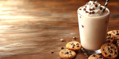 Tasty Milk Shake With Cookies On Table. Milkshake 5dab014d Af74 480f 9218 08b83312edca 1 Gigapixel Standard 6x Stylut