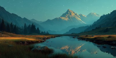 The Light In The Night. Majestic River Mountains. 9dbcb693 D9b5 4e66 A3c9 F3db0a831414 3 Gigapixel Standard 6x Stylut