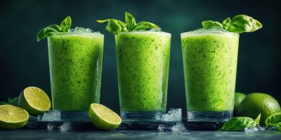 Three Glasses Of Refreshing Basil Lime Frozen Dri 9872eb51 D977 4943 B500 F49c8dcdb7c4 2 Gigapixel Standard 6x