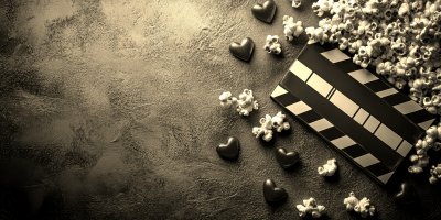 Valentines Day Movie Concept. Movie Clapperboard C9270c54 8de0 4c00 Bdae 4587da072512 2 Gigapixel Standard 6x Sepia