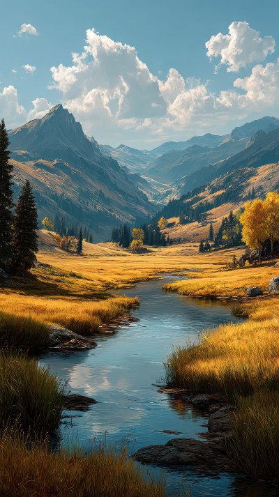 Vast Landscape With Mountains And Autumn Foliage. A597a922 A032 41ef B022 1edae9baf90a 3 Gigapixel Standard 6x