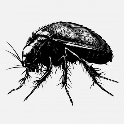 Vector Illustration Of Pet Fleas Icon In Dar 065be68d A250 4cc8 83d4 89f79c432d94 3 Gigapixel Standard 6x Bw