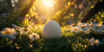 White Egg Positioned Centrally On Lush Green Gras F3fb4f64 9924 4327 B270 5a910ef95e7a 2 Gigapixel Standard 6x