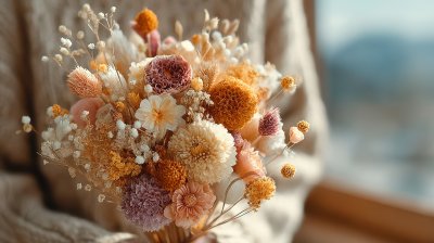 Woman Holding Beautiful Dried Flower Bouquet At H 0ef4f7f8 31df 488e 8406 536b1bb9e3ee 2 Gigapixel Standard 6x