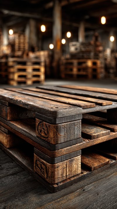 Wooden Pallets Stacked In A Warehouse. Wood Facto 60d6403b 6a3a 4bb2 949b 906435104006 0 Gigapixel Standard 6x