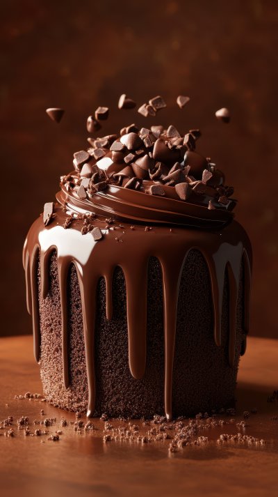 A Cake With Chocolate And Sprinng On Top. Pudding Da2143a5 A105 4090 B2b6 D3aa22b42521 0 Gigapixel Standard 6x