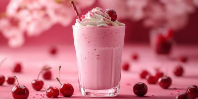 A Delicious Cherry Milkshake. Milkshake. Ultra Re 8b986fd3 161b 42a0 Ac7e 965afac20e73 3 Gigapixel Standard 6x