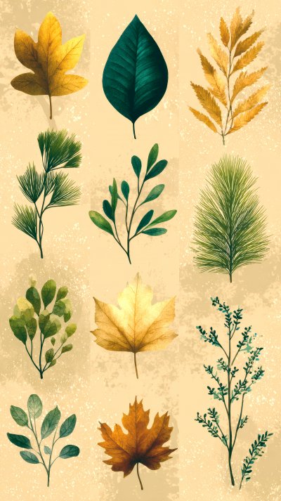 Autumn Leaves Seamless Pattern Watercolor Illust F43860b7 A322 47c5 9540 B1077366aefd 0 Gigapixel Standard 6x Tealorange