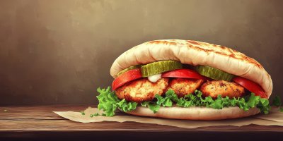 Chicken And Pita. Chicken Sandwich. Ultra Realist 19110481 A6a6 4cf1 8910 7c9cf6b17ccd 0 Gigapixel Standard 6x