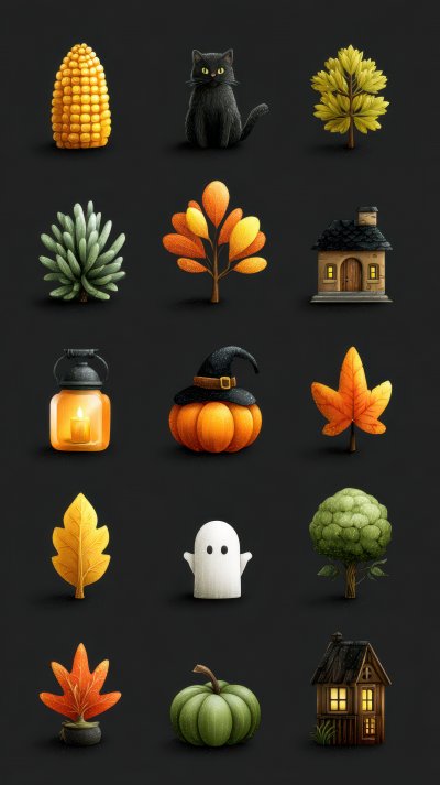Free Halloween Icons. Autumn Icon Set. Illustrat 993f5607 C65a 46ab 9fa3 711d746163df 2 Gigapixel Standard 6x