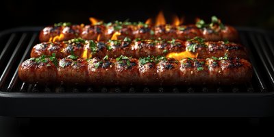 Sausage Merguez On A Barbecue Grill Sausage On A E893f3d2 04ac 47f8 A2ca 614f1229bd63 2 Gigapixel Standard 6x