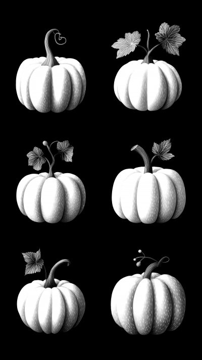 Set Of Halloween Orange Pumpkin Illustration. Ha 53009768 9014 4cde 9e47 3f5d189b3b45 2 Gigapixel Standard 6x Bw