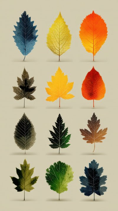 Set Of Silhouettes Of Leaf. Autumn Icon Set. Ill 83f0c70f 568c 45cb 9f4f 89e5b2b8d5f8 1 Gigapixel Standard 6x