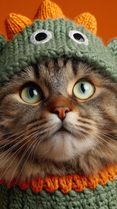 Siberian Cat Wearing A Dinosaur Hat Against 721c6508 Db80 4bb0 B796 299483ccf6e3 3 Gigapixel Standard 6x