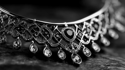 Silver Collar. Jewelry Close Up. Ultra Realistic. 46f5ae13 A597 47e2 9fca 22ffd4bf647e 0 Gigapixel Standard 6x Bw