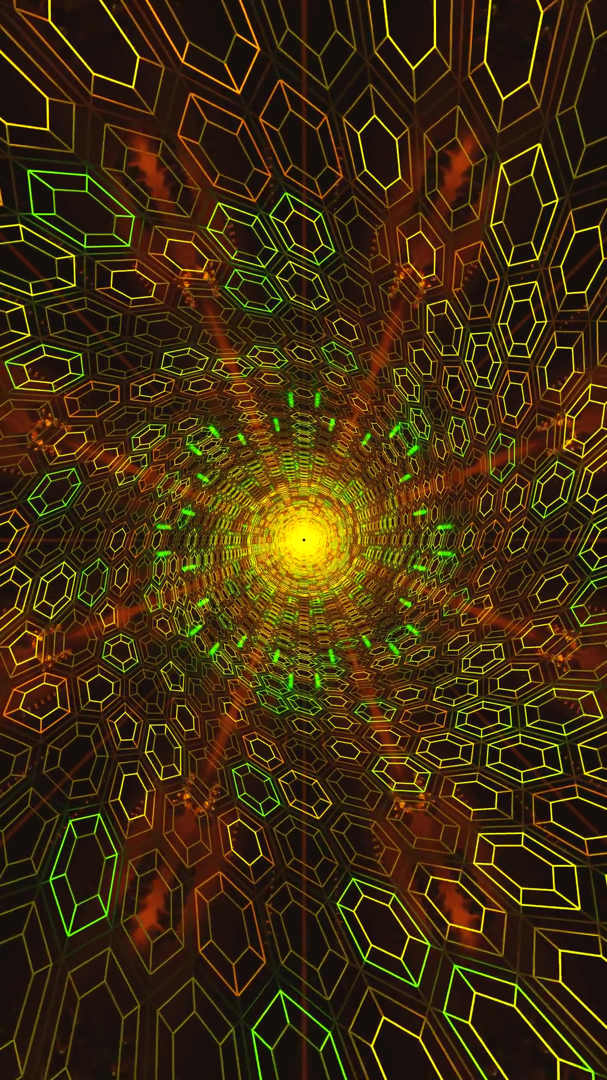 Tunnel vj loop screensaver creates mesmerizing light and color patterns for visual enjoyment