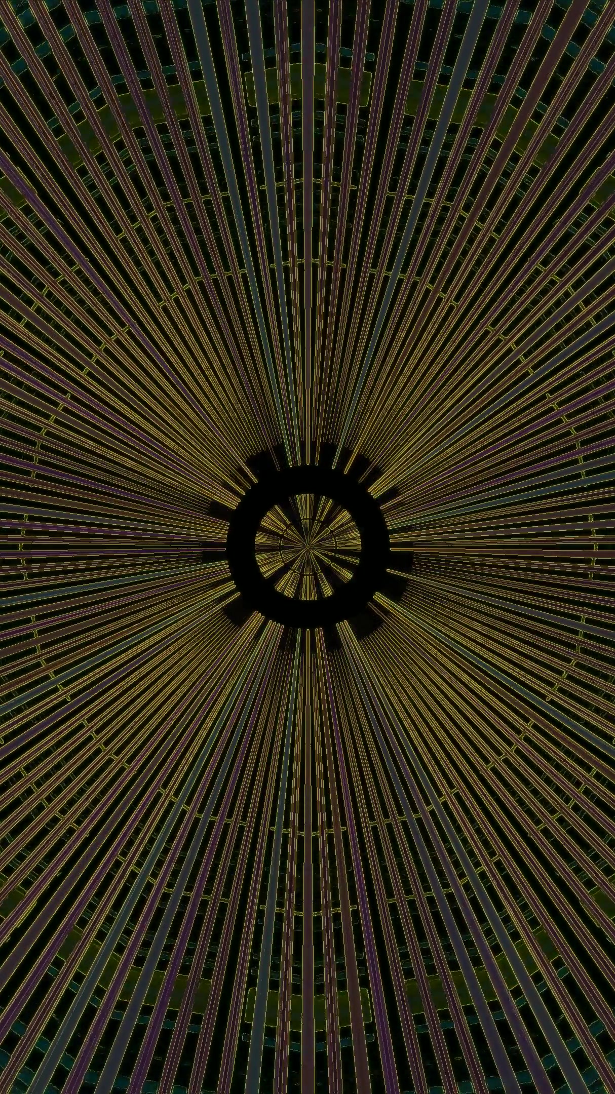 Seamless tunnel video vj loop screensaver featuring intricate geo