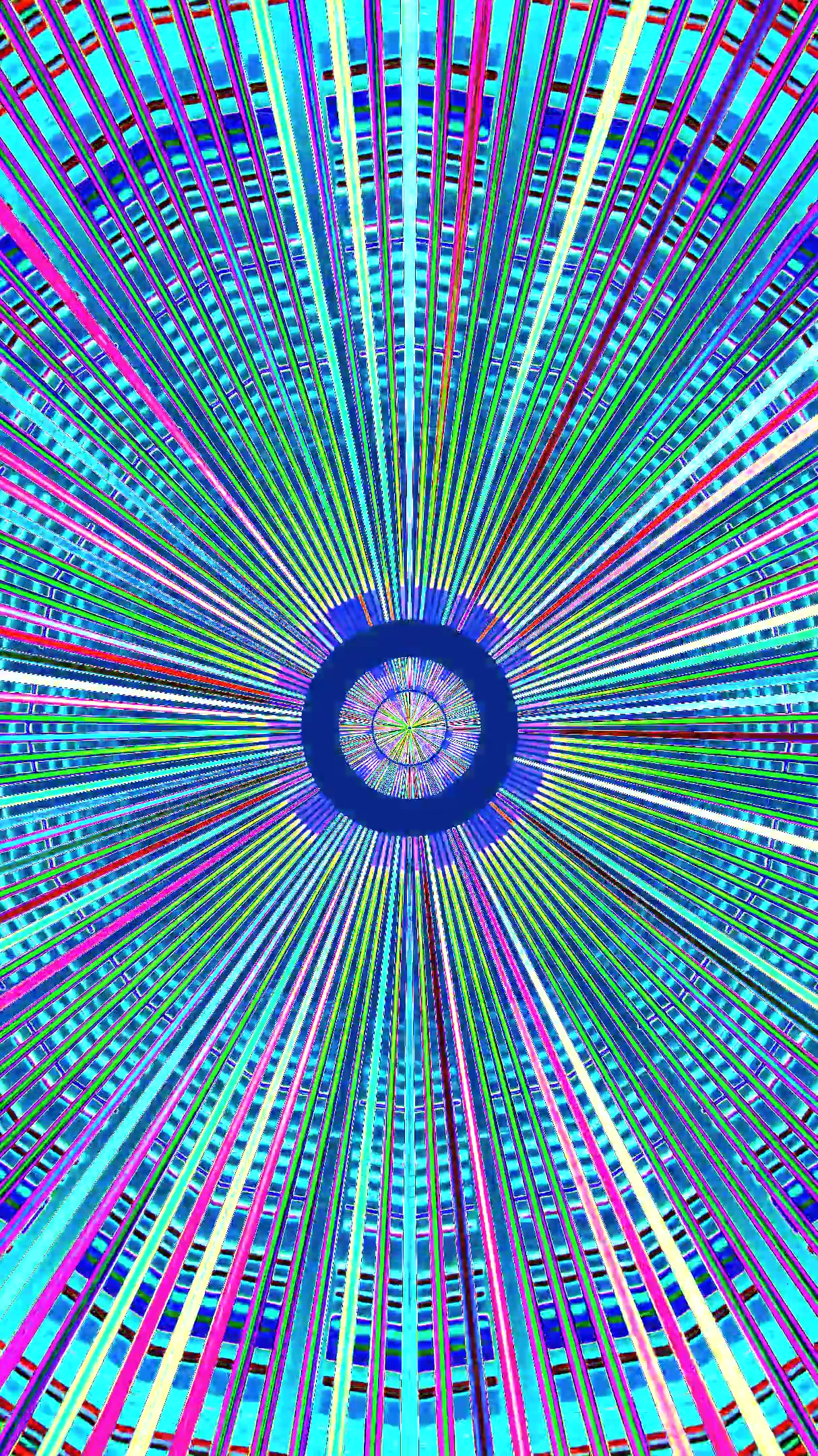 Vibrant tunnel video visual loop creating seamless immersive expe