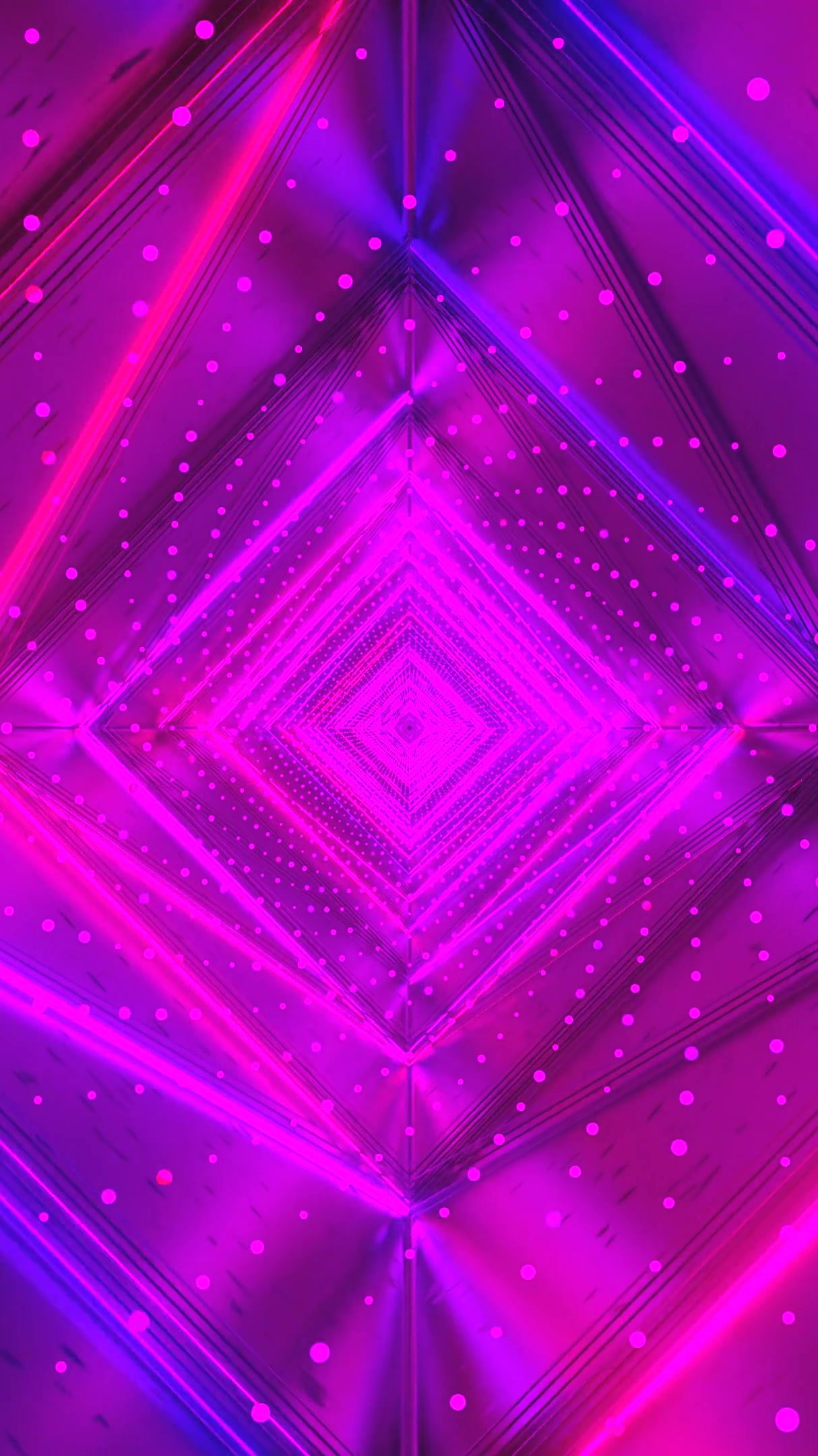 Seamless tunnel video effect loop with vibrant colors and dynamic