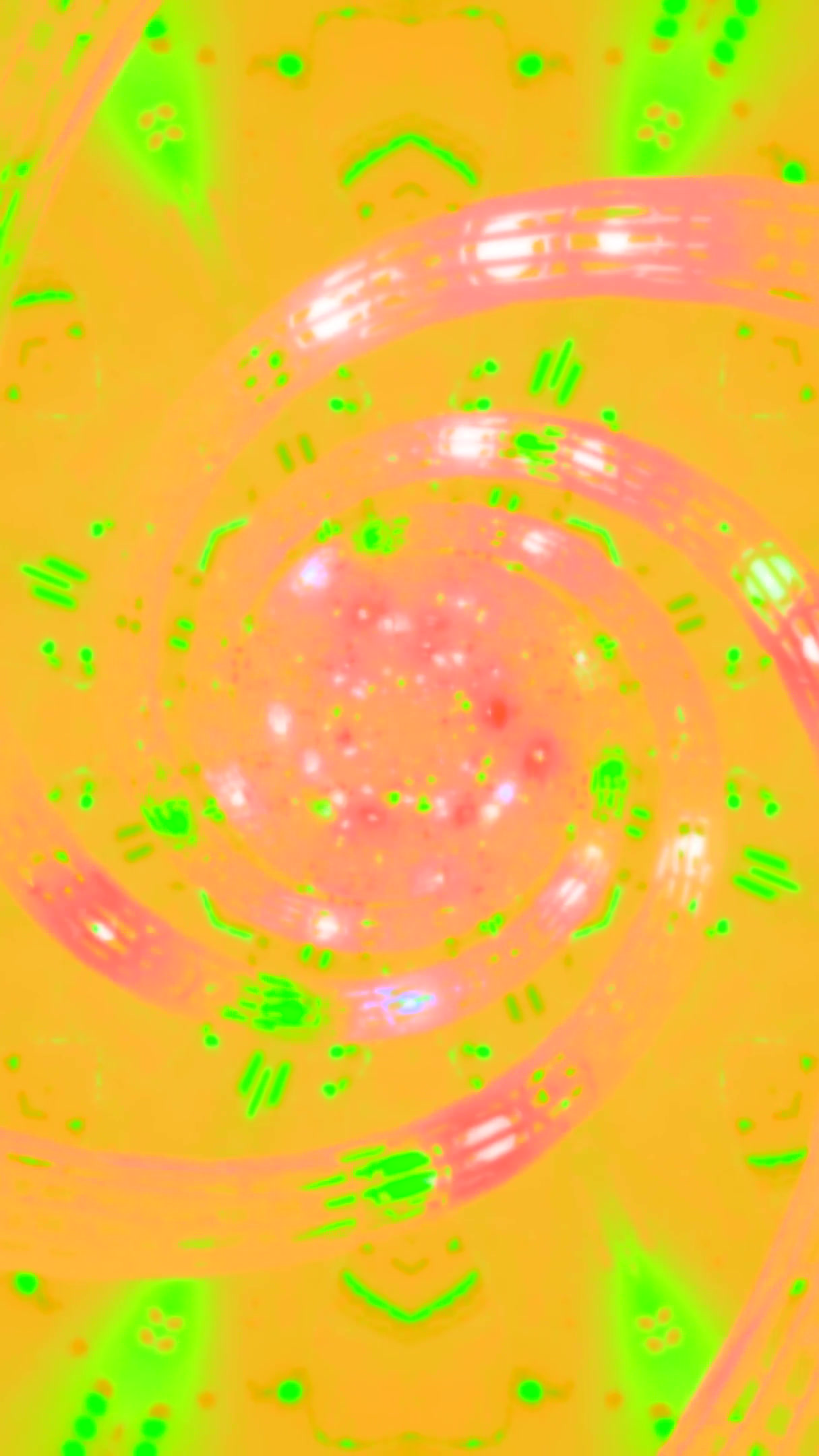 Vibrant tunnel video loop with seamless transitions that create an immersive visual experience in bright colors and dynamic patterns