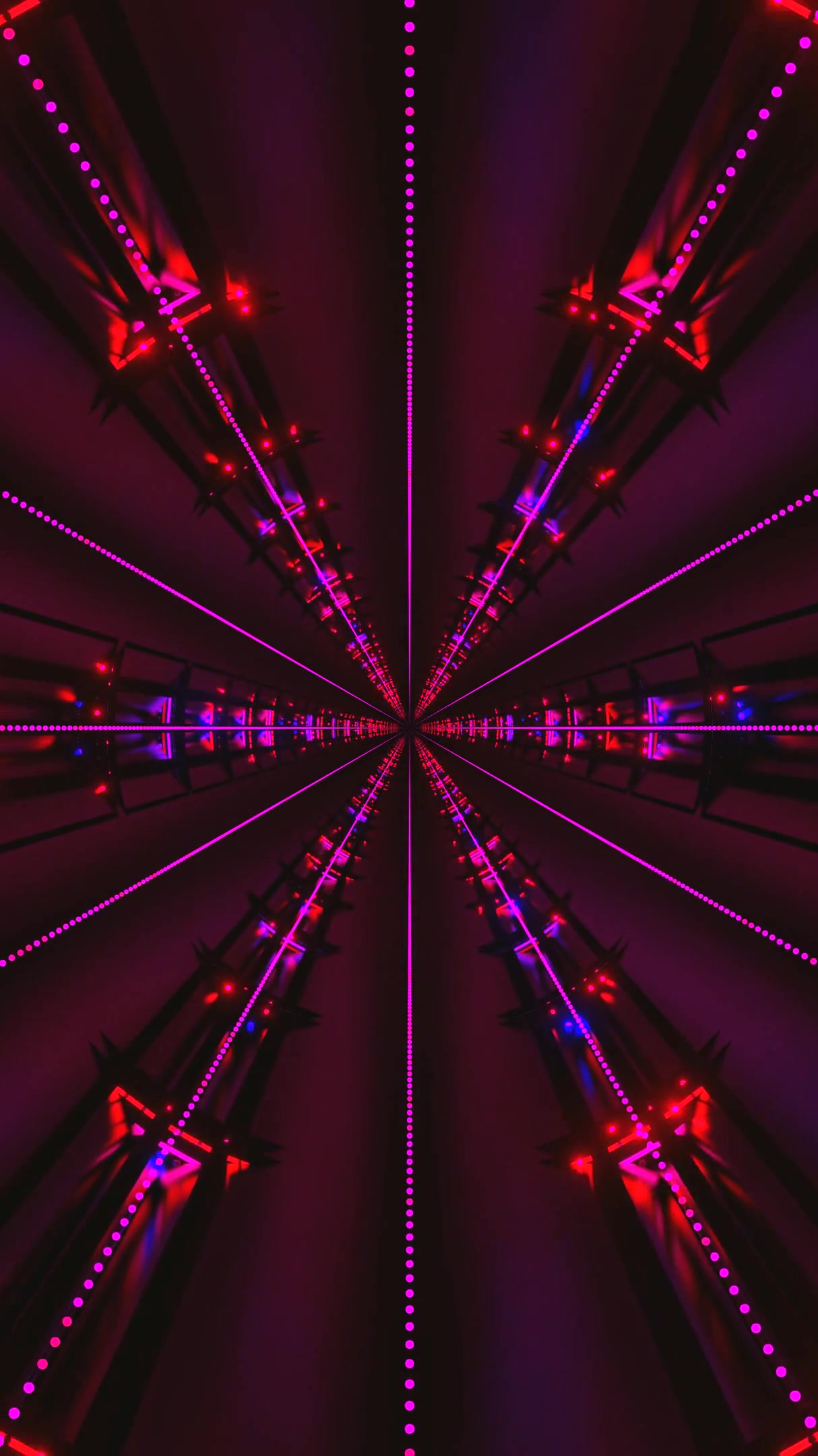 Stunning tunnel video loop with vibrant lights creating a seamless visual experience perfect for screensavers