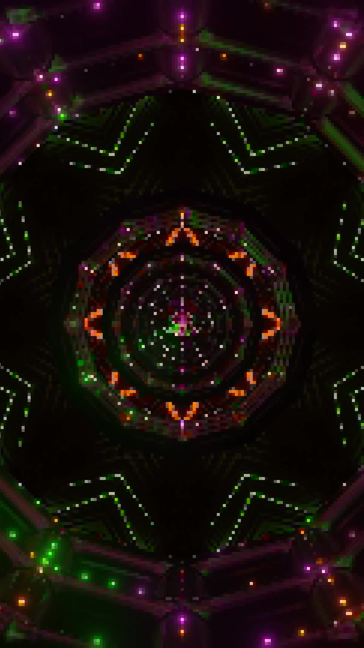 Seamless tunnel video loop creates mesmerizing visual effects wit