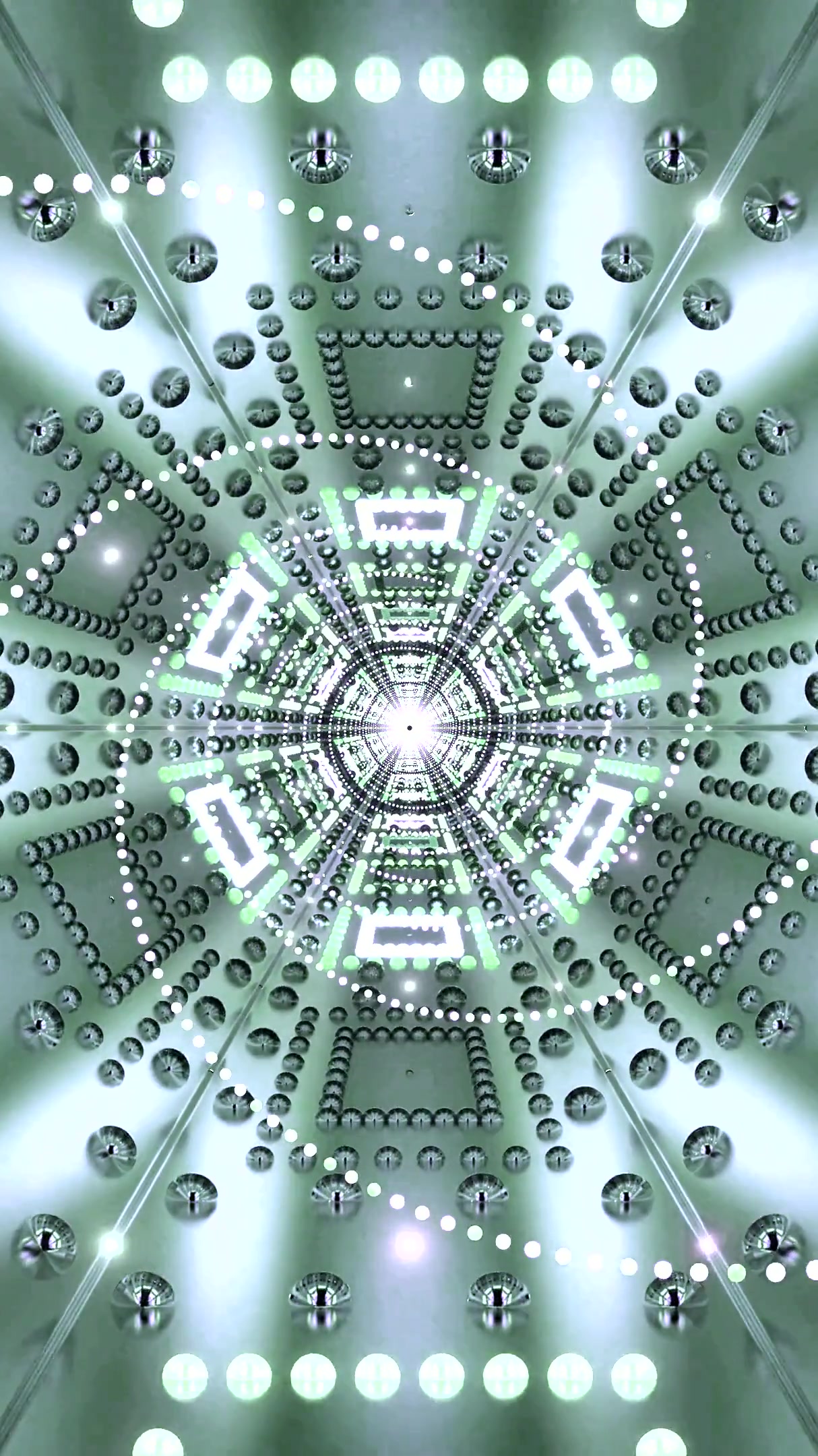 Seamless tunnel video vj loop screensaver with vibrant colors and dynamic patterns