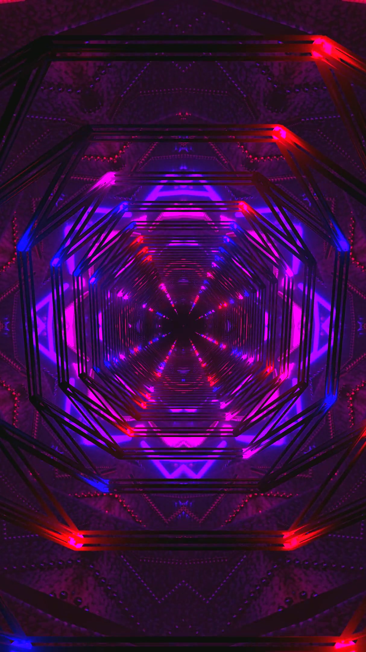 Dynamic tunnel video vj loop with vibrant colors and seamless motion for immersive screensaver experience