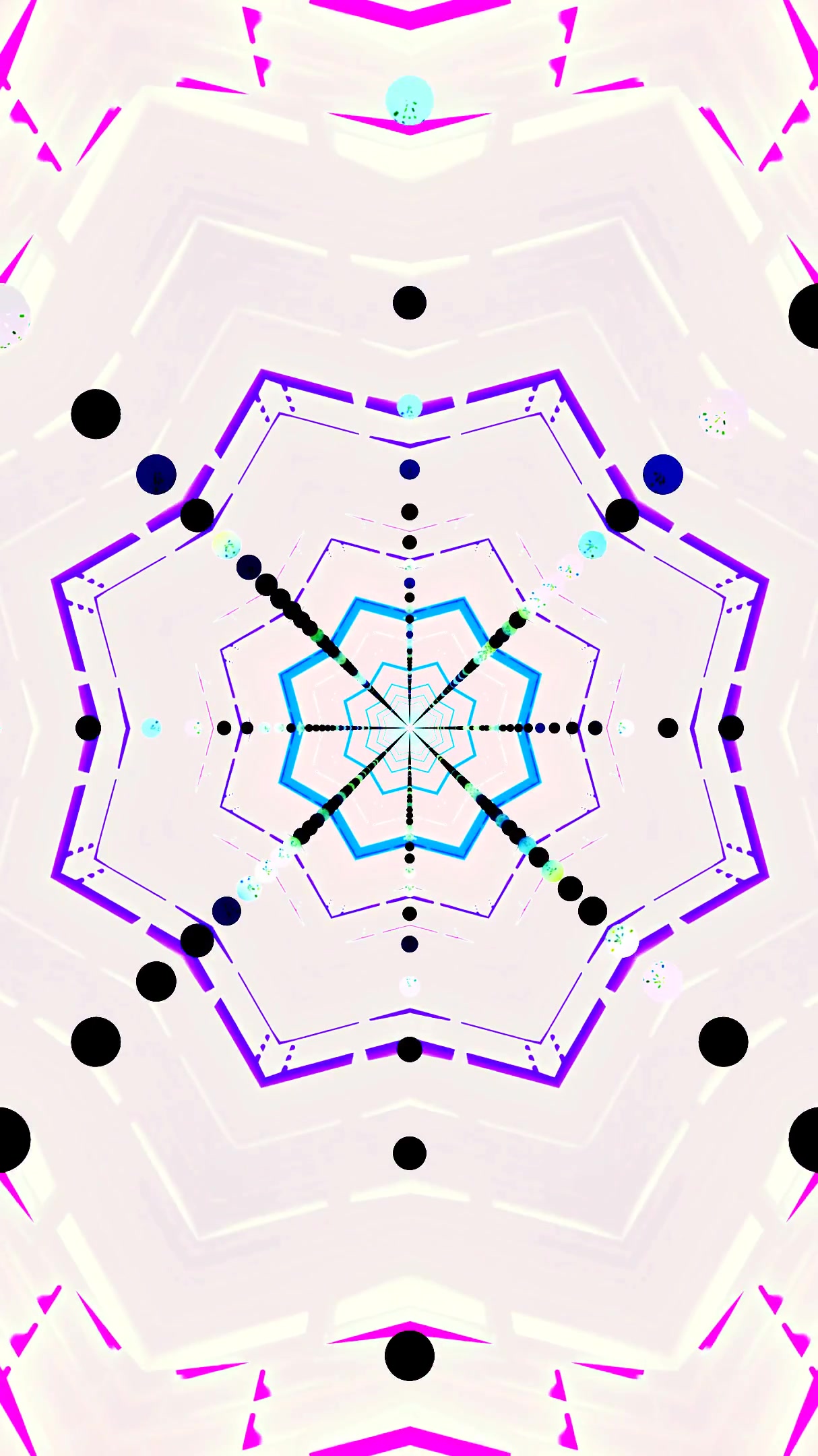 Vibrant tunnel video loop screensaver creates a mesmerizing visual experience for relaxation and enjoyment