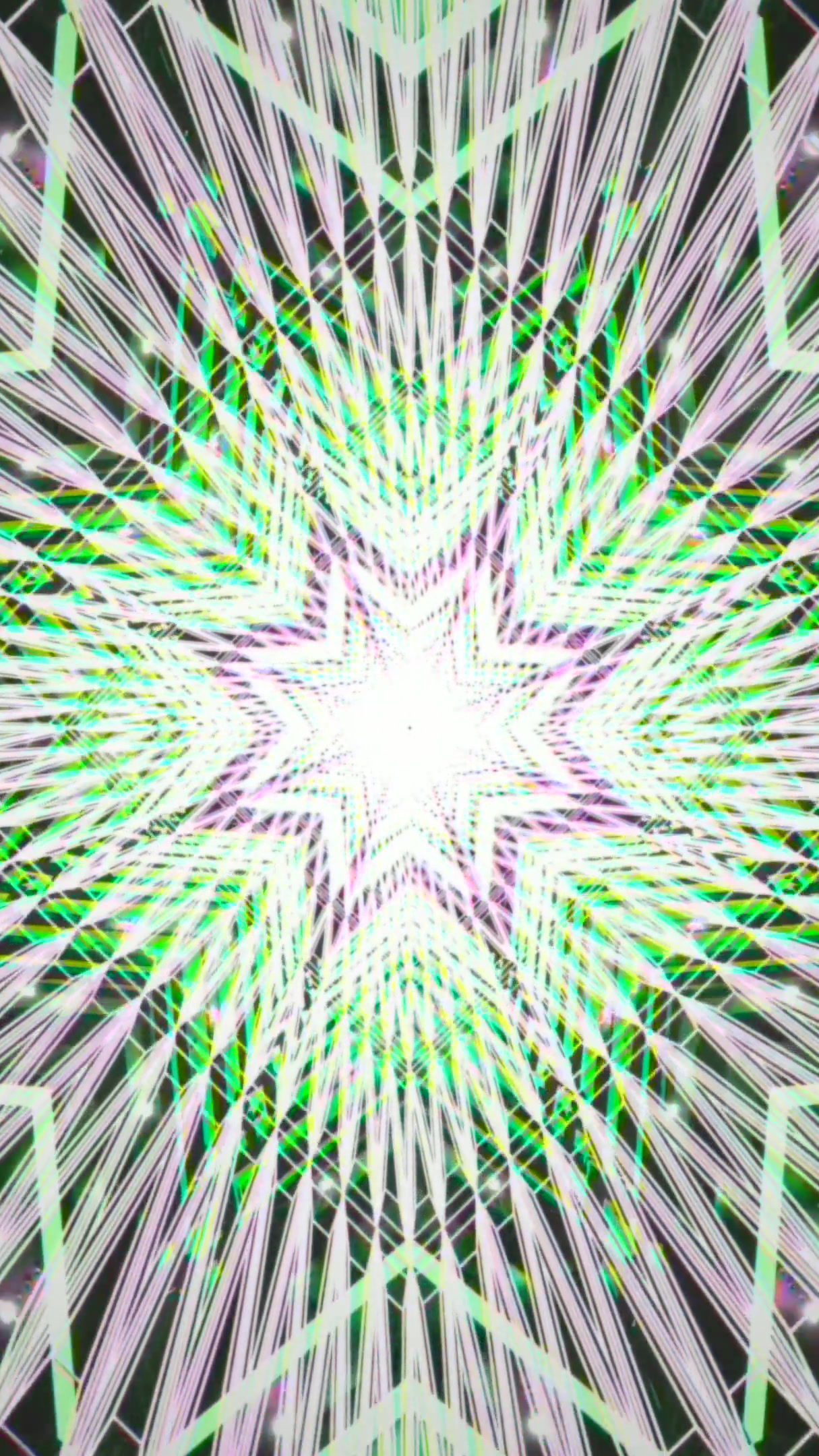 Dazzling tunnel video loop showcasing vibrant colors and patterns in a seamless display