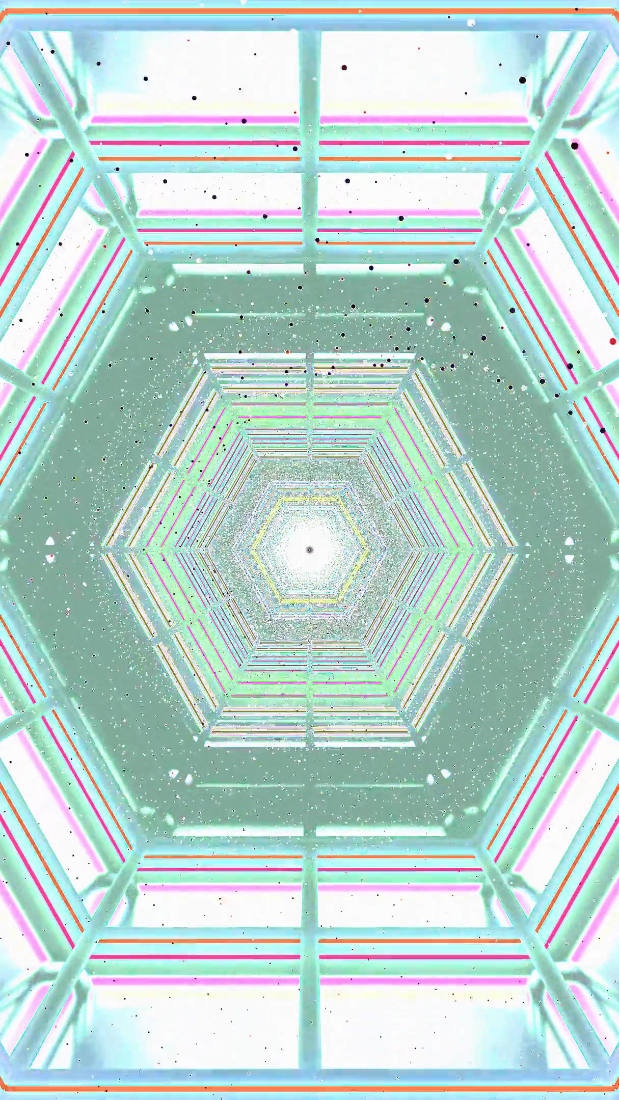 Seamless tunnel video vj loop screensaver in vibrant colors with a modern design