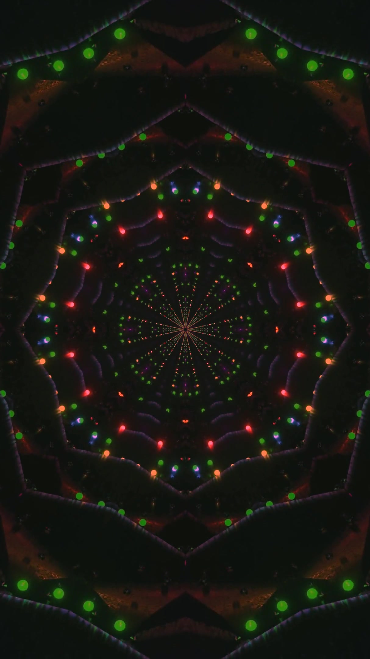 Dynamic tunnel video vj loop creating a mesmerizing visual experi