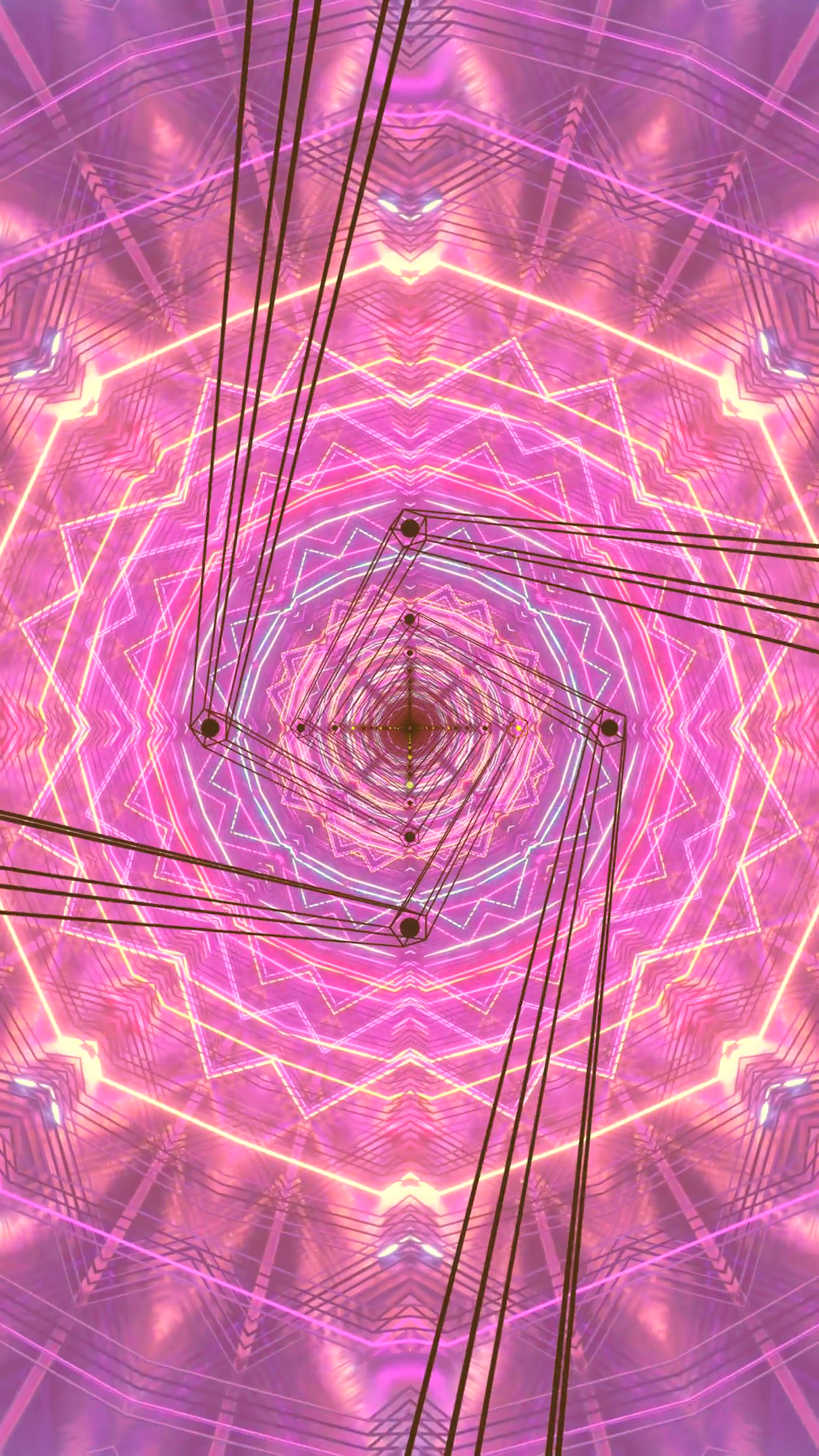 Tunnel video vj loop screensaver creates a seamless, vibrant expe