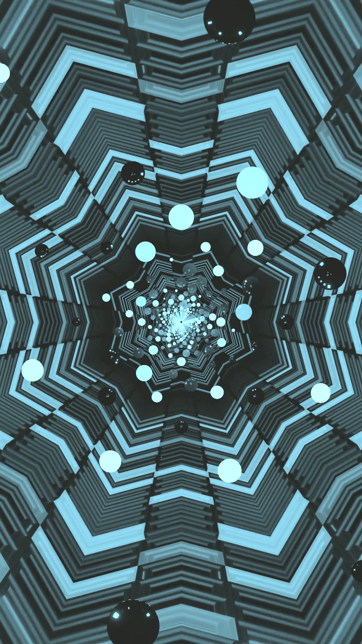 Seamless looping tunnel video vj loop screensaver creates mesmeri
