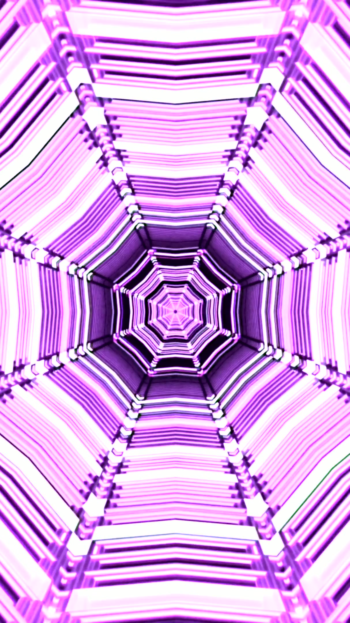 Colorful tunnel video loop creating vibrant visual experience for screensaver relaxing environment