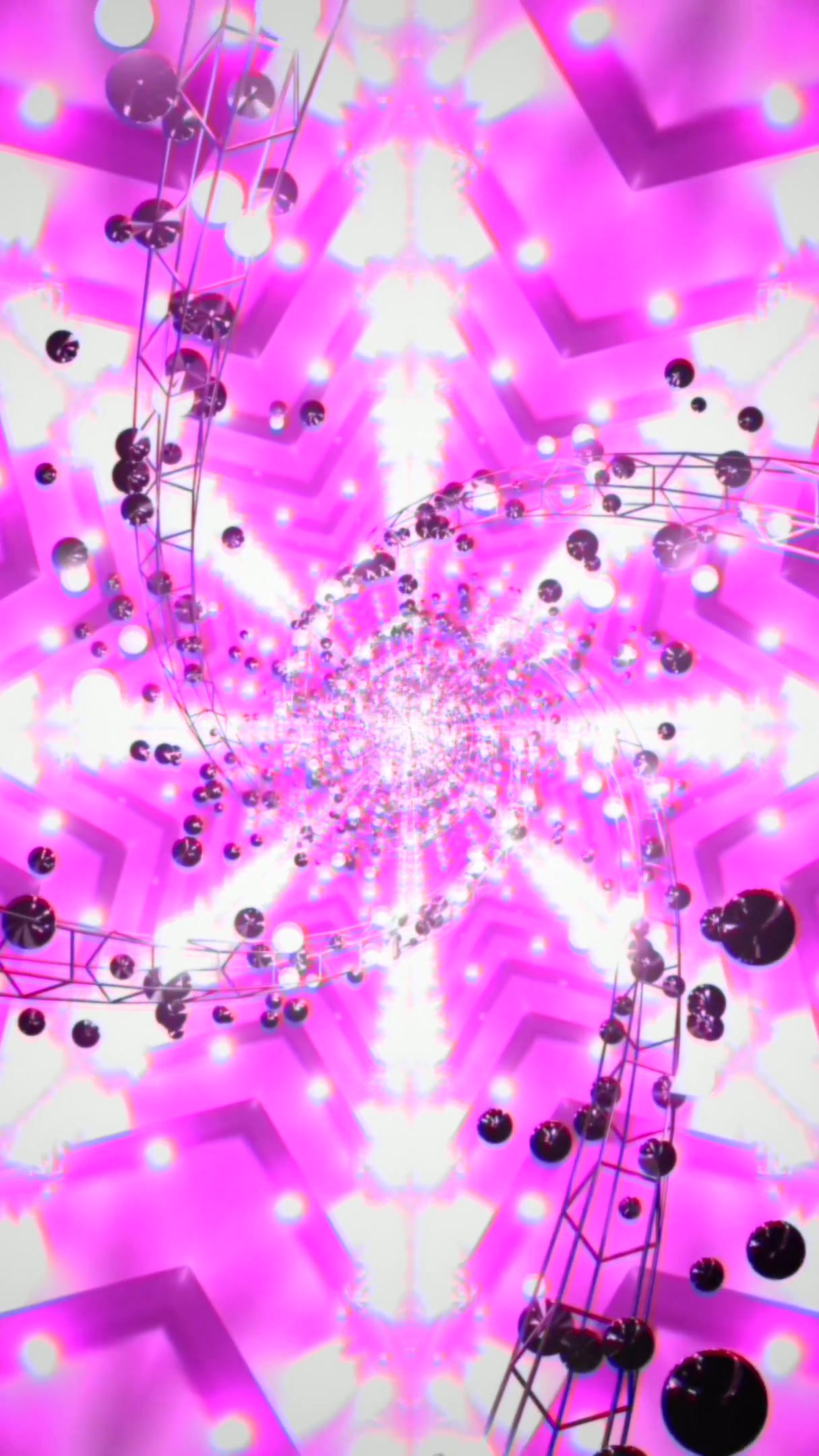 Dynamic tunnel video vj loop screensaver with vibrant colors and seamless animation experience
