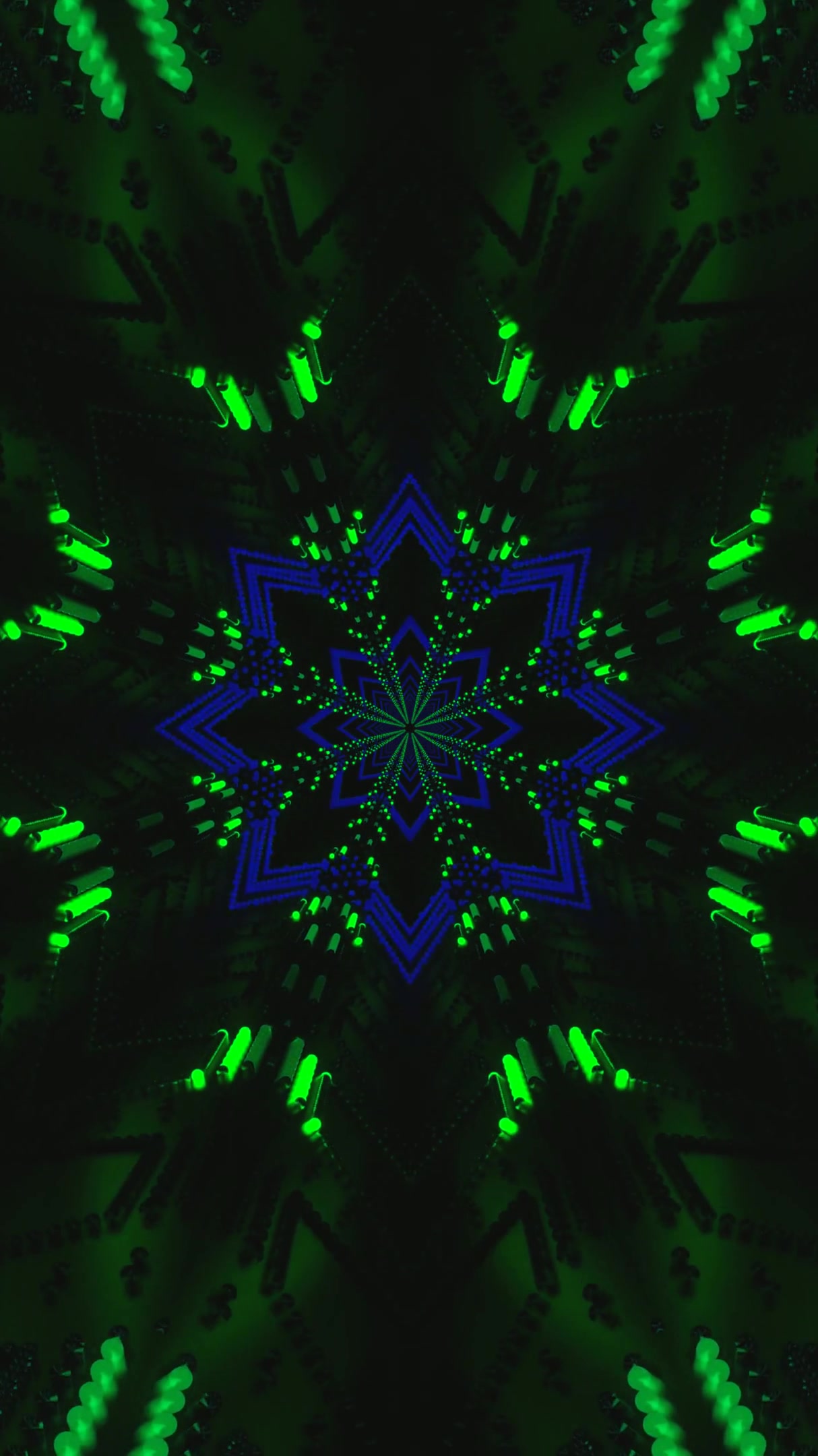 Colorful tunnel video vj loop screensaver creates engaging visual