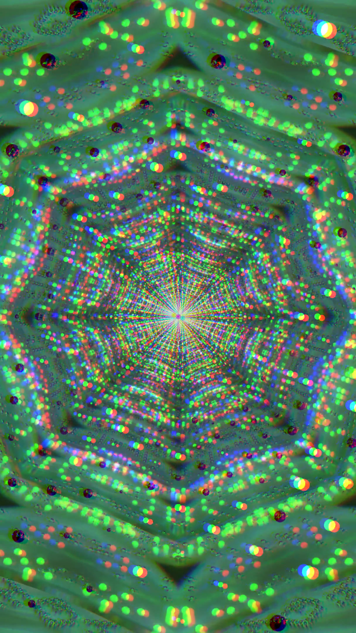 Colorful tunnel video loop creates a mesmerizing light display with seamless transitions for captivating screensaver use