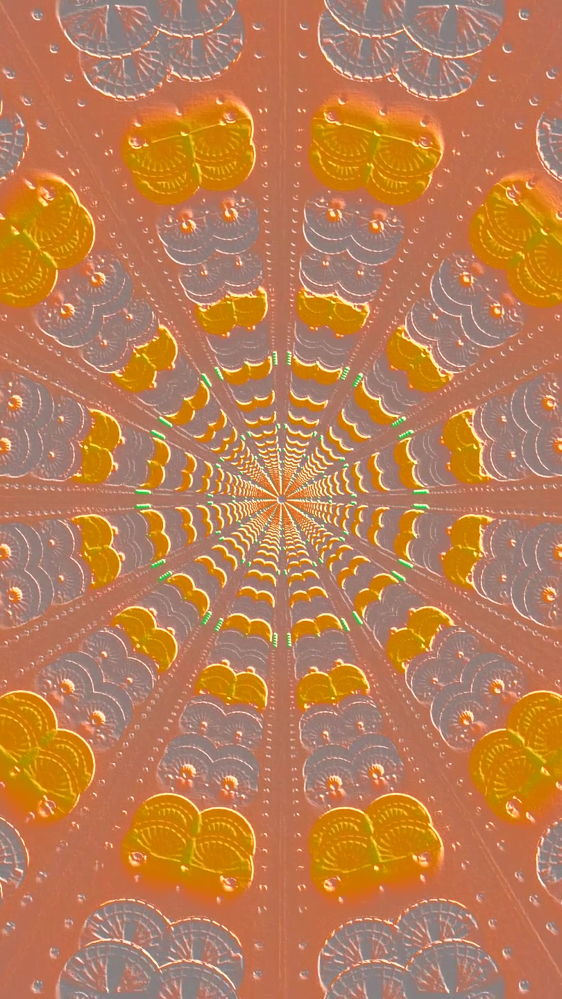 Seamless tunnel video vj loop screensaver creating colorful and d