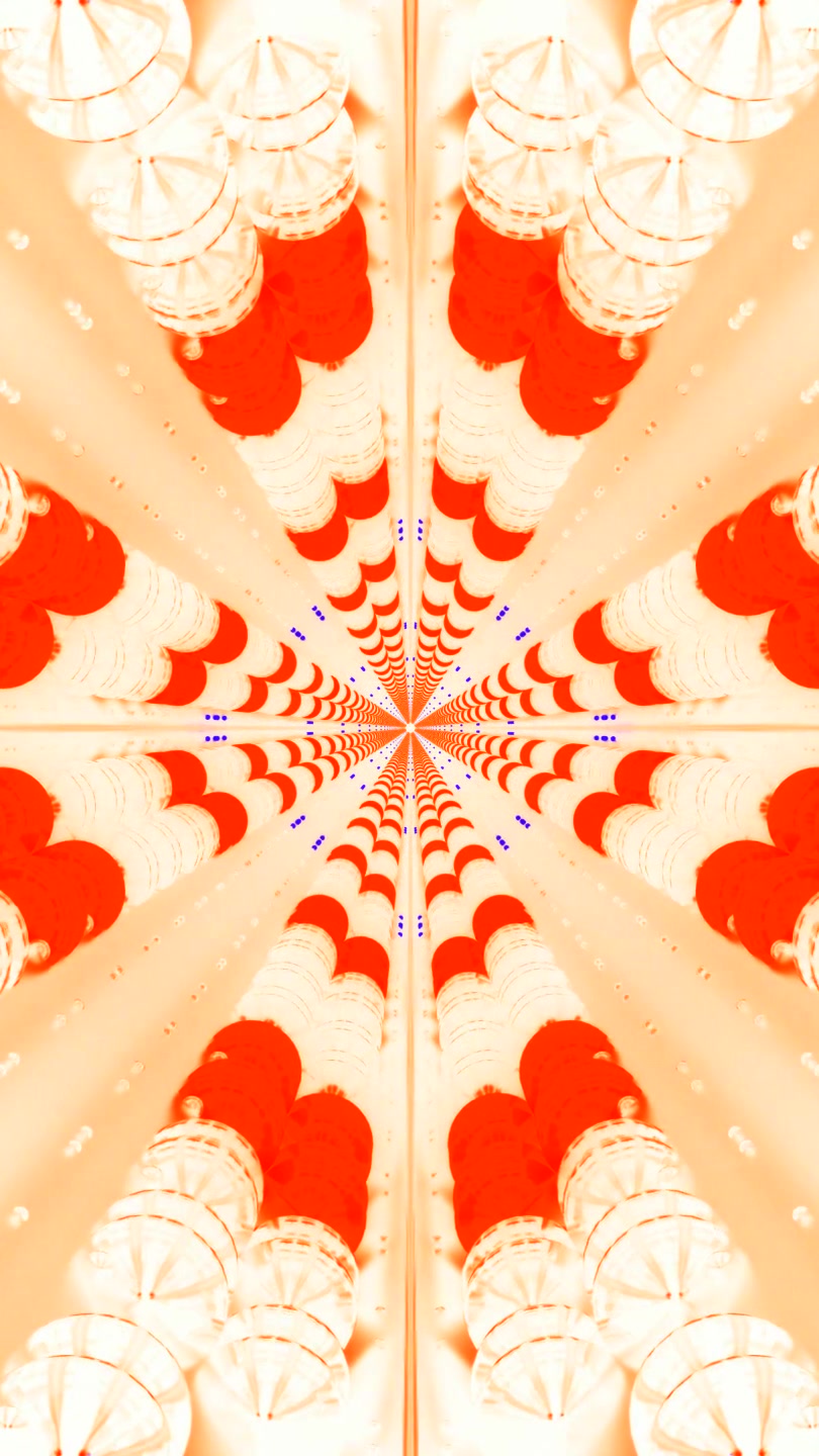 Colorful tunnel video loop displaying spiraling patterns with dynamic shapes and seamless transitions for visual interest and engagement