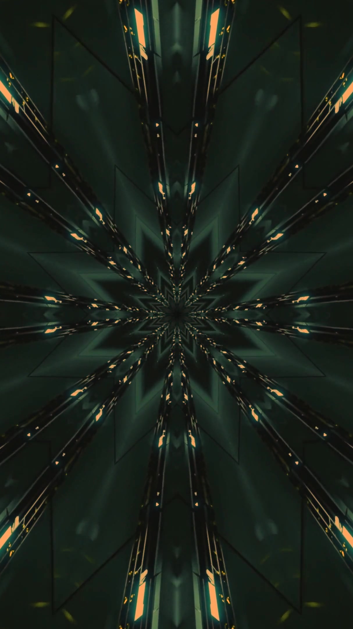 Seamless tunnel video loop creating a mesmerizing visual experience with vibrant colors and dynamic patterns