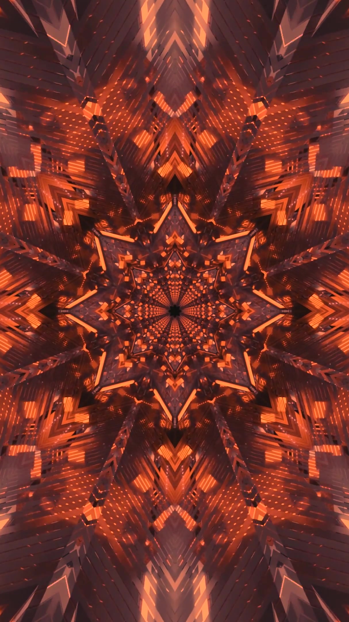 Mesmerizing tunnel video vj loop screensaver creates a seamless journey through dynamic patterns and glowing colors