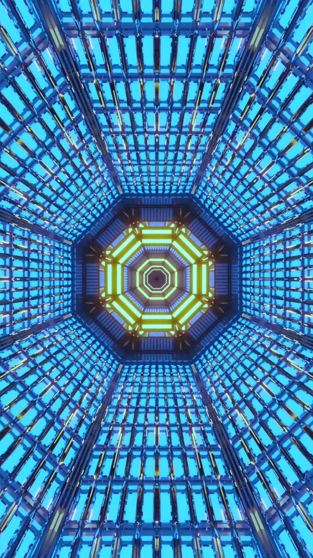 Vibrant tunnel video vj loop screensaver with seamless design and dynamic colors