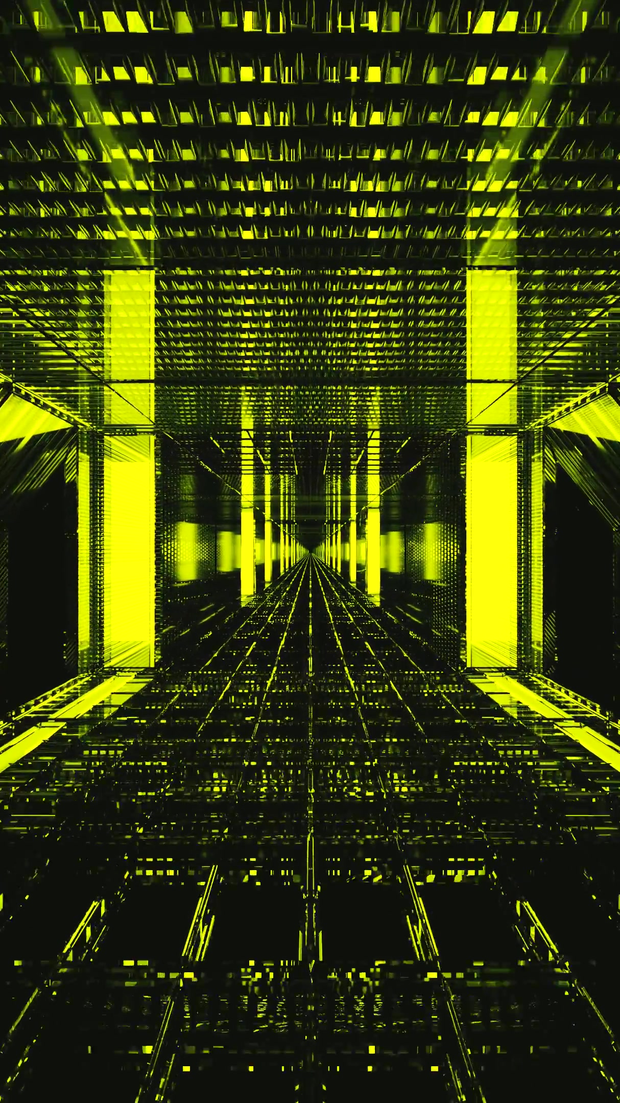 Explore the vibrant tunnel video loop that captivates with seamless motion and bright neon colors