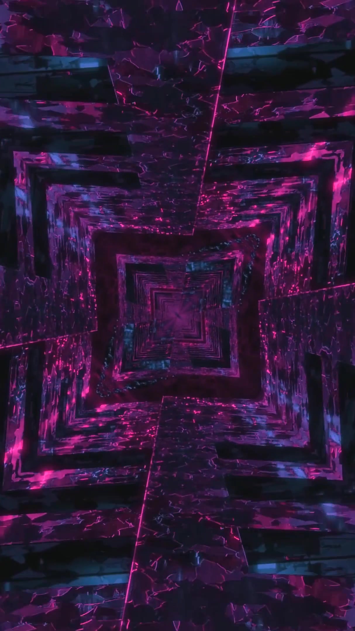 Seamless tunnel video loop with vibrant colors and immersive depth effects for captivating visual displays