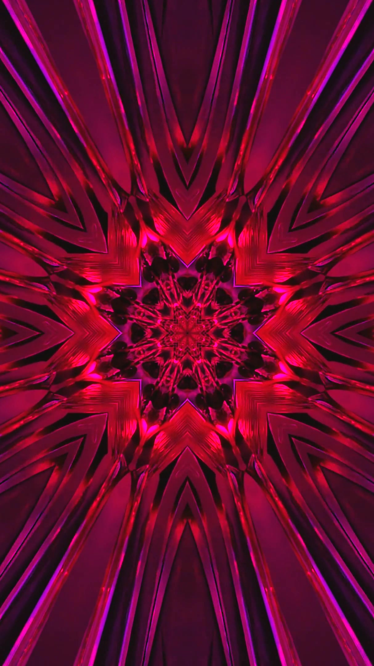 Dynamic tunnel video loop creates an immersive visual experience with vibrant colors for screensaver use