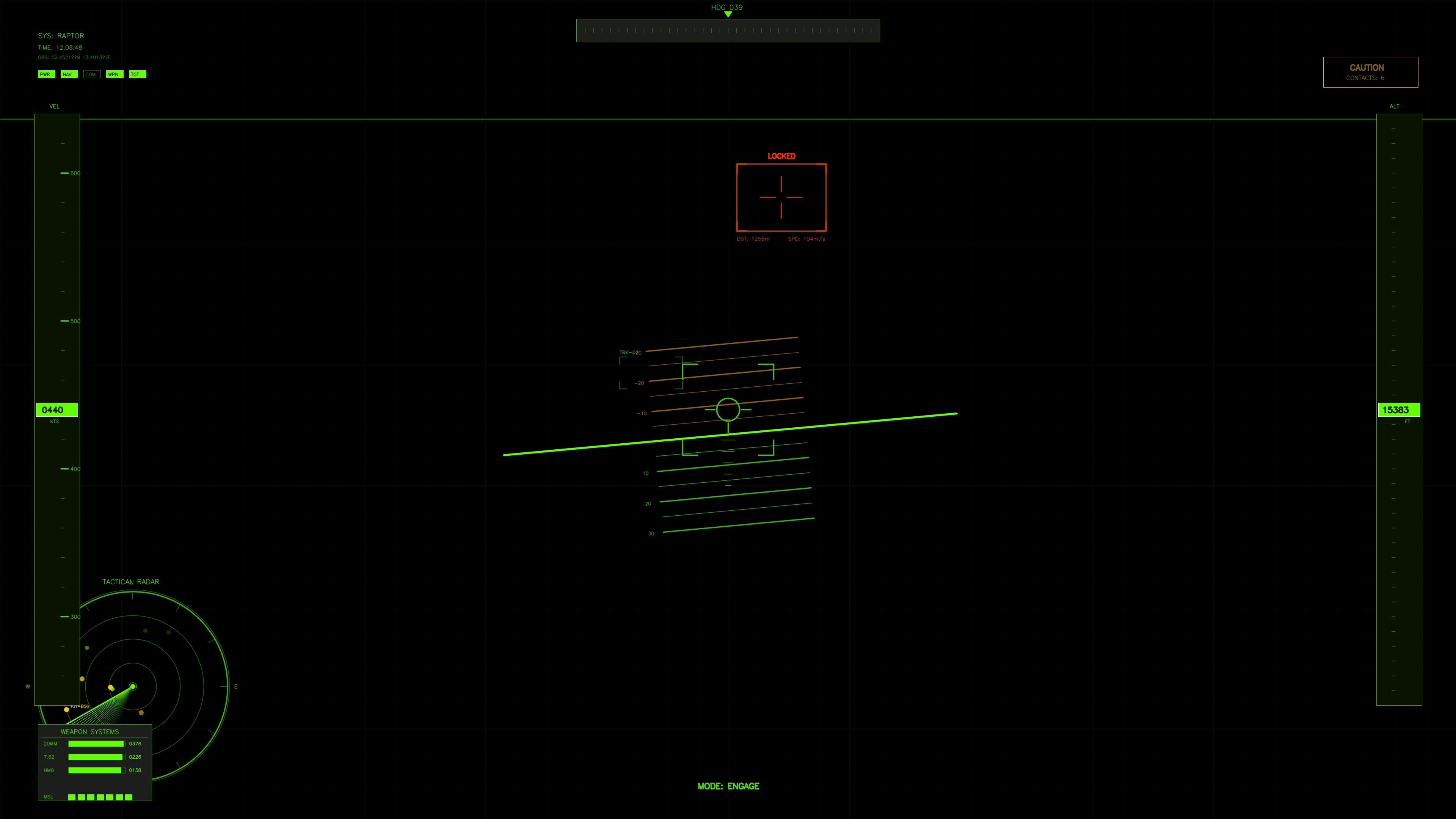 Advanced military cockpit hud element for science fiction war documentaries showcasing tactical information display