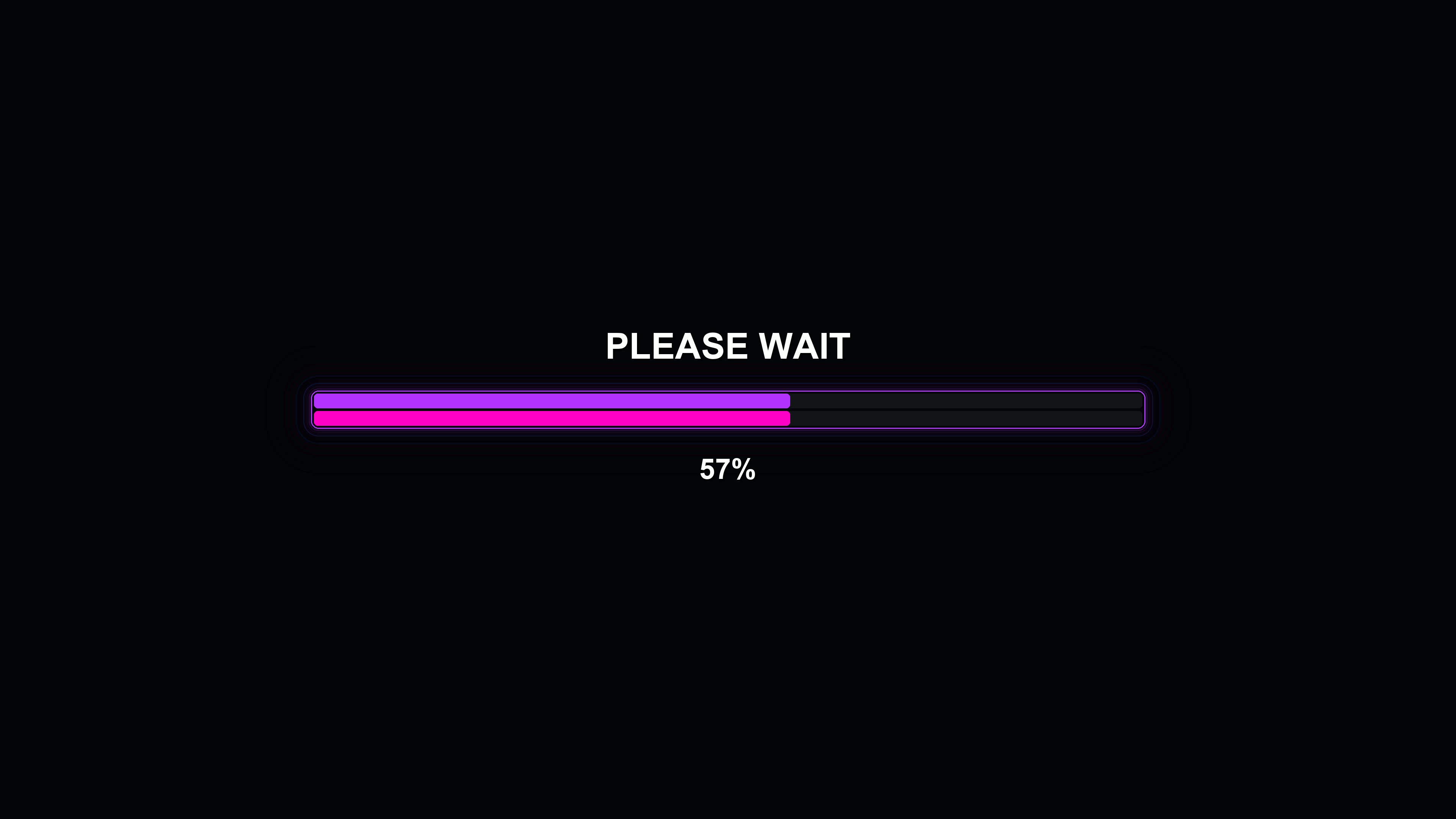 Modern progress bar animation shows vibrant colors while indicating loading status on a screen during a computer operation