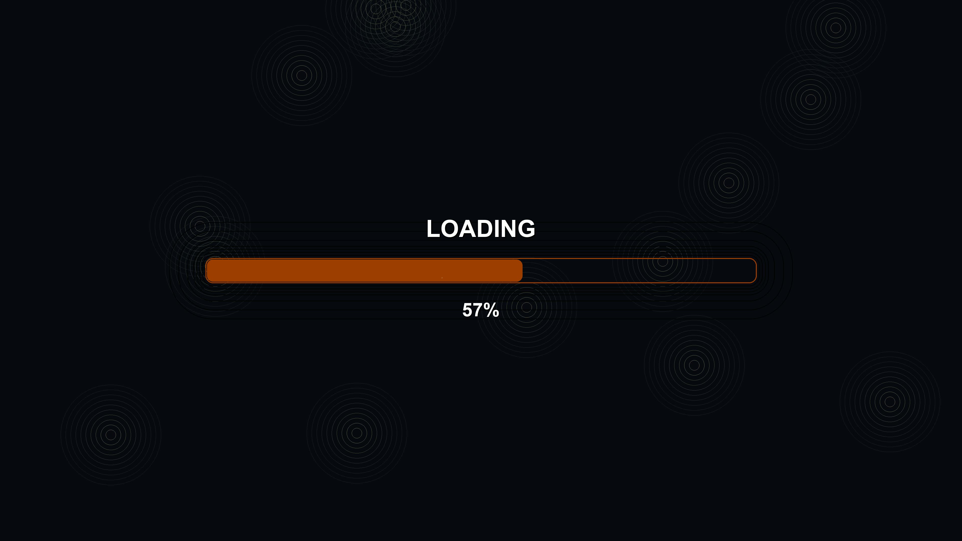 Modern progress bar animation with vibrant colors displaying loading status and activity