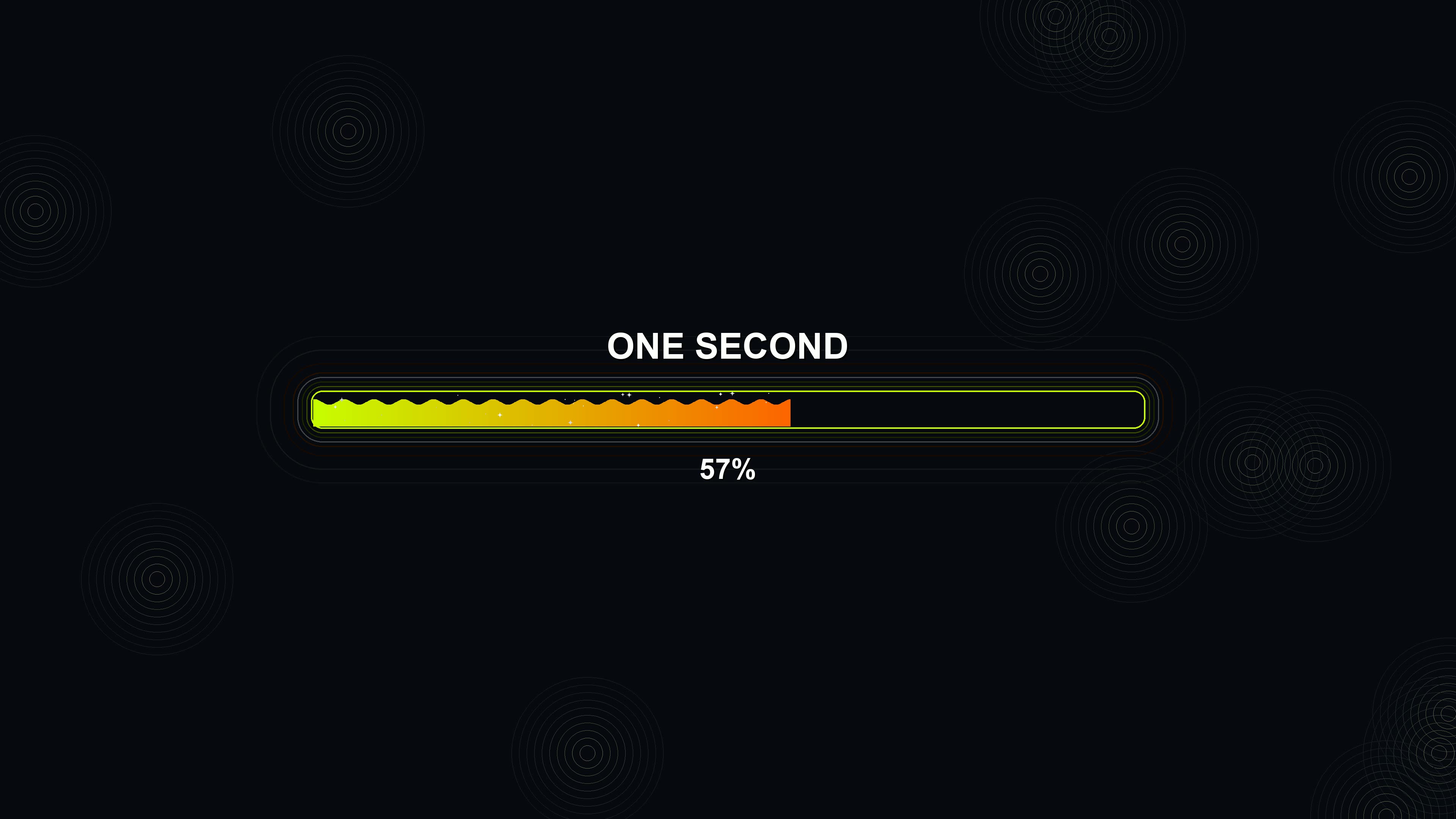 Stylish modern progressbar animation showcases vibrant colors and smooth transitions during completion of a task over one second